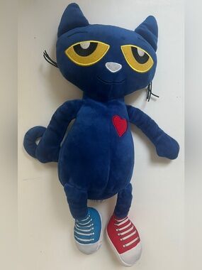 Pete The Cat Kohl's Cares 14” Plush Cool Blue Doll Yellow Eyes Stuffed Toy